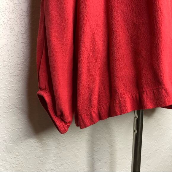 J Jill bright pink cold shoulder long sleeve top size Large - Picture 4 of 15